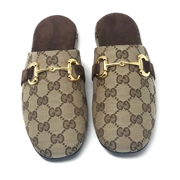 NIB Gucci GG Print Mules - Picture 8 of 9